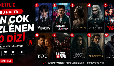 Netflix’te Bu Hafta En Çok İzlenen 10 Dizi | Güncel Top 10 Listesi